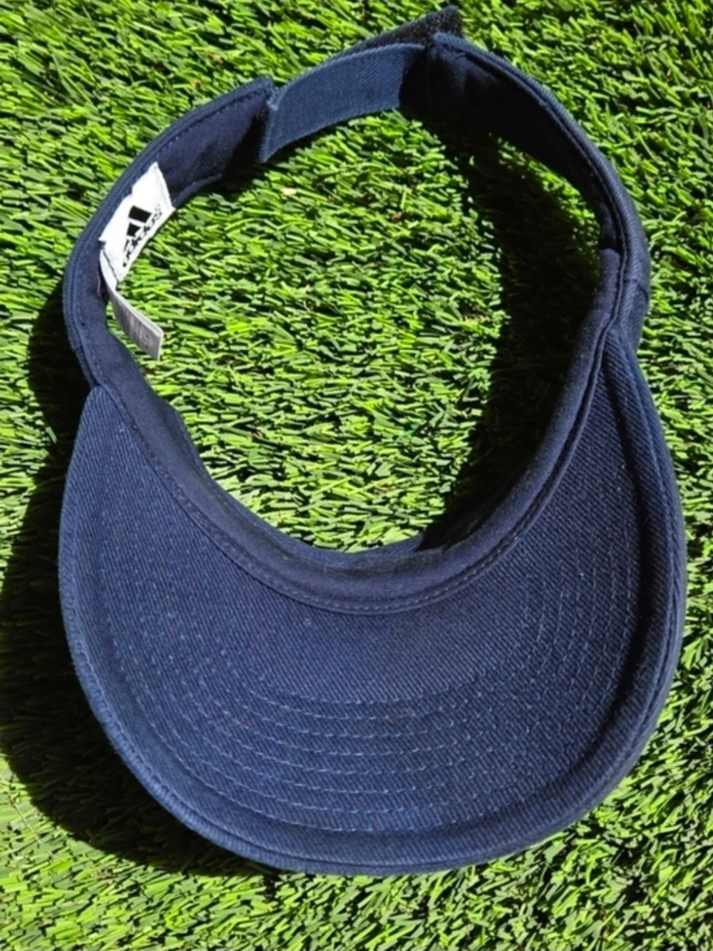 Adidas Navy Visor with White Logo